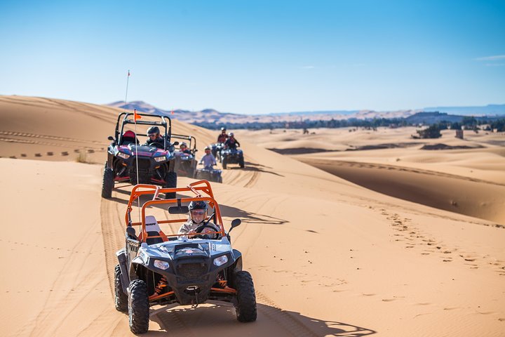 Buggy Biking in Merzouga Dunes Desert Erg Chebbi