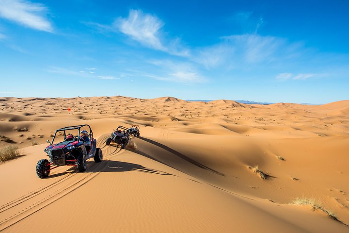 Buggy Biking in Merzouga Dunes Desert Erg Chebbi