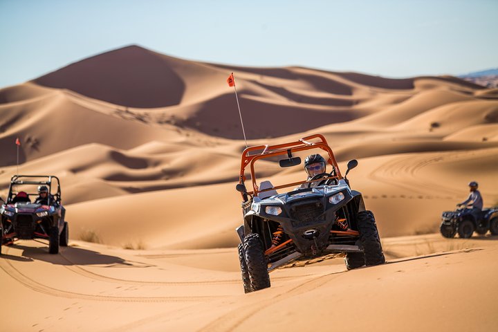 Buggy Biking in Merzouga Dunes Desert Erg Chebbi