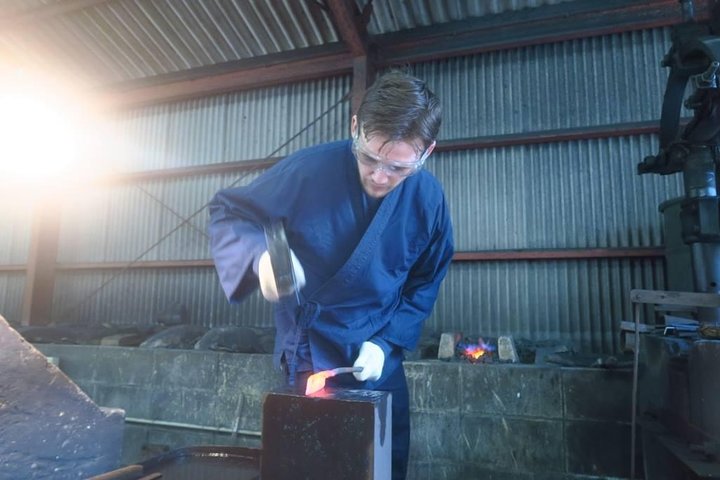 Make your own kitchen knife with a master blacksmith in Shimanto
