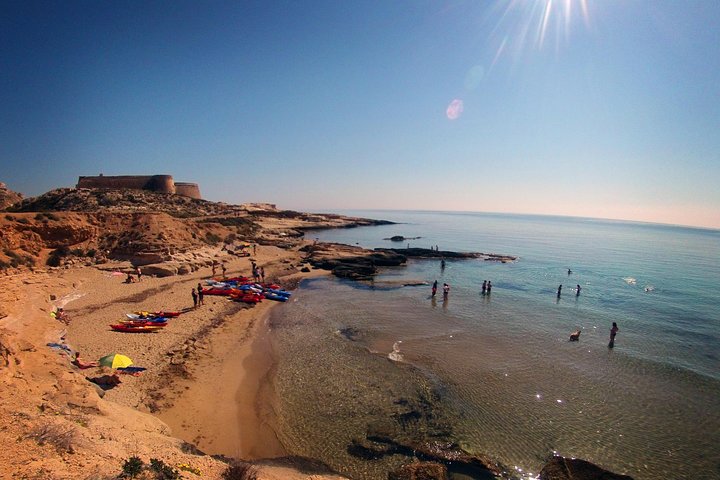 Cabo de Gata Active. Guided kayak and snorkel route through coves of the Natural Park
