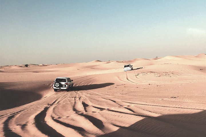 Desert safari, Dune bashing, sandboarding, camel, ATV Option