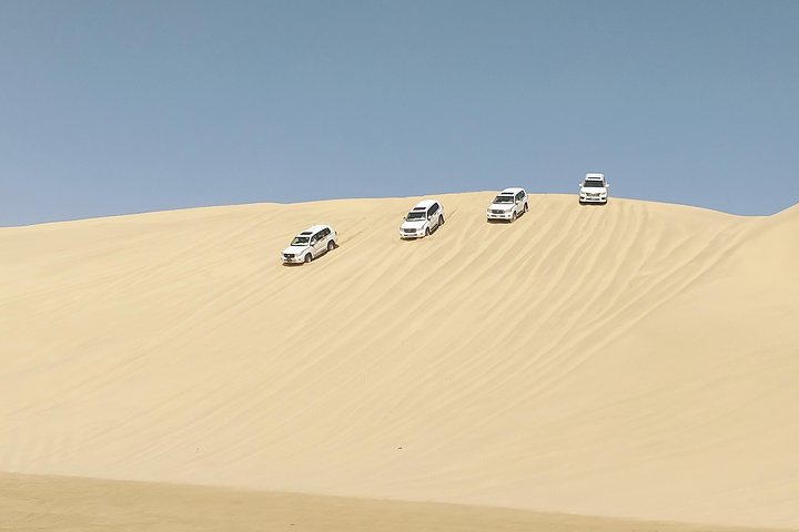 Desert safari, Dune bashing, sandboarding, camel, ATV Option