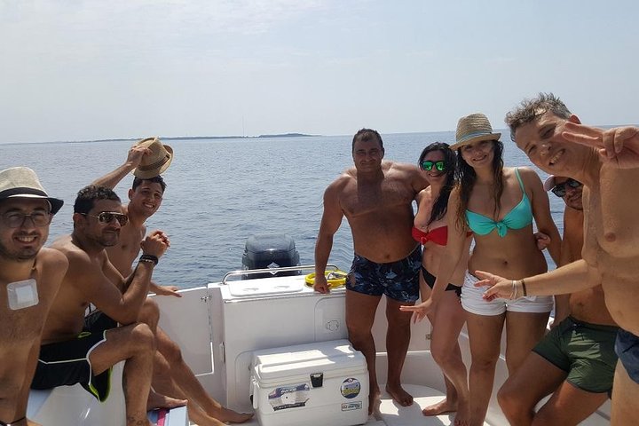 Boat tour, boat party, Dolphin watching, Fishing.