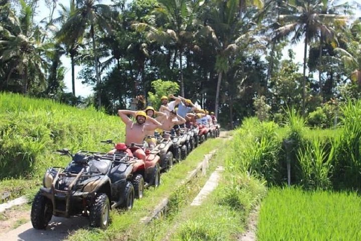 Bali Quad Bike Through Gorilla Cave - Monkey Forest and Waterfall