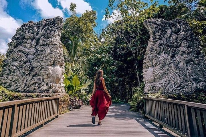 Bali Quad Bike Through Gorilla Cave - Monkey Forest and Waterfall