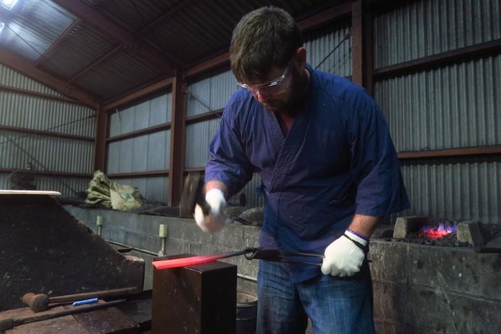 Make your own kitchen knife with a master blacksmith in Shimanto