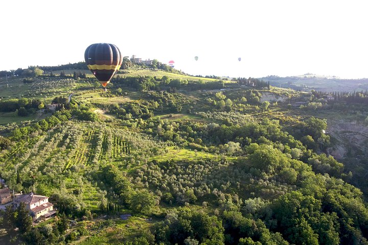 Hot Air Balloon Flight Over Tuscany from Siena