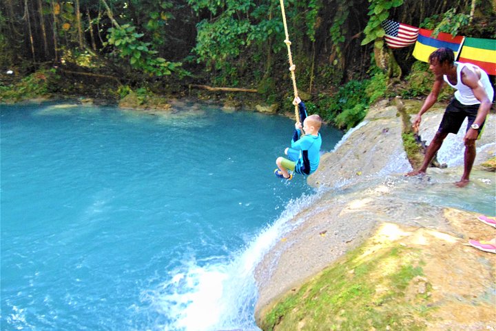 Blue Hole, Secret Falls, and Dunn's River Falls Combo Day-Trip