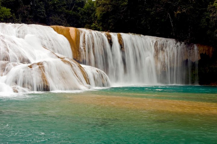 Palenque and Jungle Waterfalls from Tuxtla Gutierrez