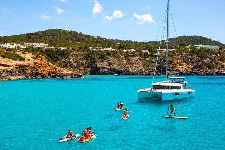Ibiza Beach Hopping Cruise with Paddleboards, Drinks and Food 6h