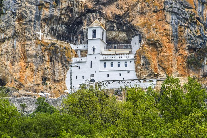 Ostrog monastery, Niagara waterfalls & Skadar Lake from Podgorica