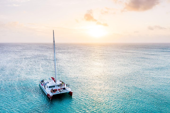 Aruba Sunset Catamaran Sail with Appetizers and Open Bar