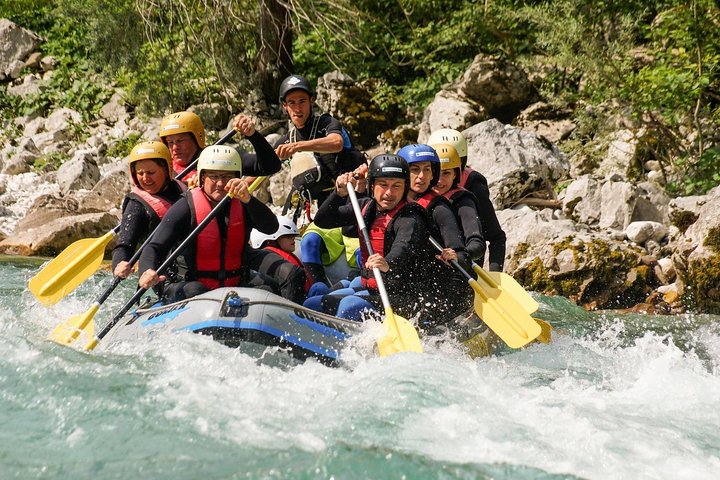 Soča River Rafting in Bovec with Professional Photo Service