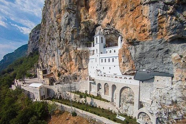 Ostrog monastery, Niagara waterfalls & Skadar Lake from Podgorica