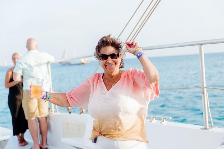 Aruba Sunset Catamaran Sail with Appetizers and Open Bar