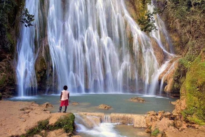 Adventure in the bay of samana and waterfall El limon from punta cana