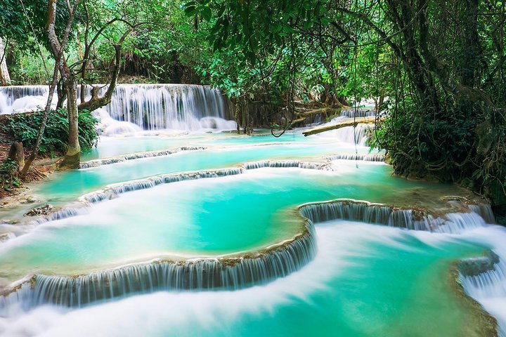 Luang Prabang: Cruise to Pak Ou Caves & Kuang Si Waterfalls