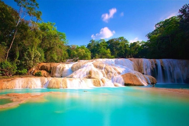 Palenque Archaeological Zone And Agua Azul And Misol-ha Waterfalls