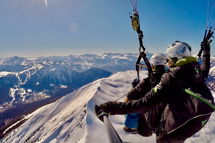 Paragliding Tandem Flight in Chamonix - Take-off from Plan-Praz