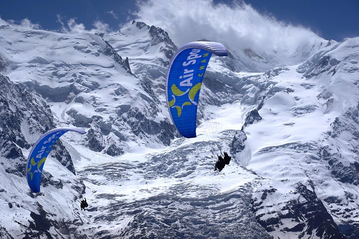 Paragliding Tandem Flight in Chamonix - Take-off from Plan-Praz