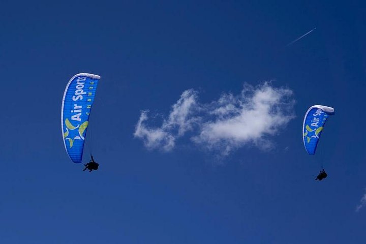 Paragliding Tandem Flight in Chamonix - Take-off from Plan-Praz