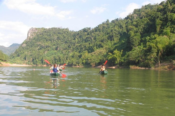 FULL DAY – Kuang Si Waterfall, Kayak on the Nam Ou / Mekong River, Pak Ou Caves