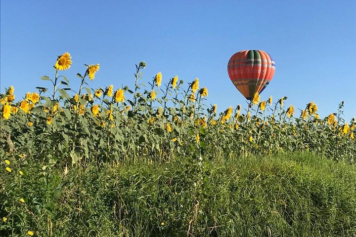 Professional hot air balloon rides at Assisi, Trasimeno in Umbria