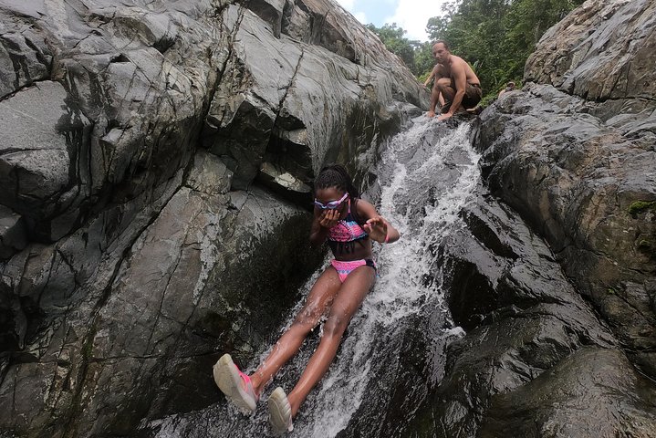 Half-Day Yunque Rainforest Waterslide & rope swing Guided Tour