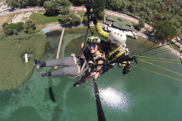Paragliding above Ohrid