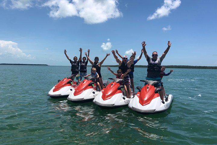 1.5 Hour (20 miles) Waverunner Tour. See Mangrove Tunnels, 20 Islands & SandBar