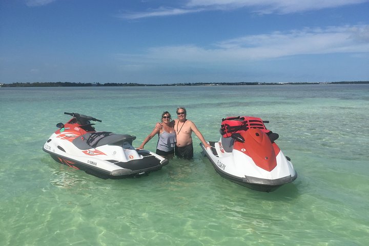 1.5 Hour (20 miles) Waverunner Tour. See Mangrove Tunnels, 20 Islands & SandBar