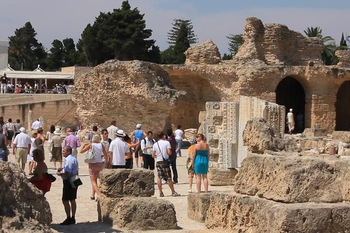 Archaelogical Site Of Carthage + Picturesque Village Of Sidi Bou Said