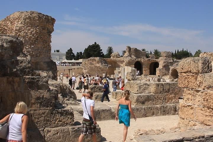Archaelogical Site Of Carthage + Picturesque Village Of Sidi Bou Said