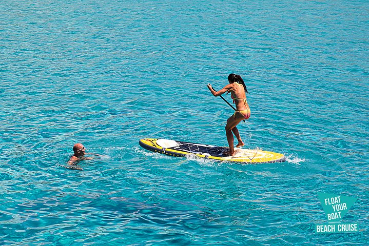 Ibiza Beach Hopping Cruise with Paddleboards, Drinks and Food 6h