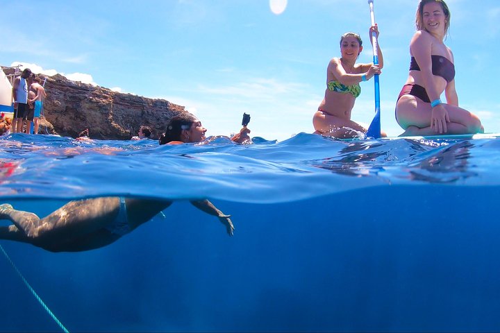 Ibiza Beach Hopping Cruise with Paddleboards, Drinks and Food 6h