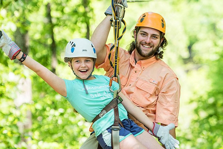 Small-Group 7-Line Zipline Activity at Sevierville Nature Park