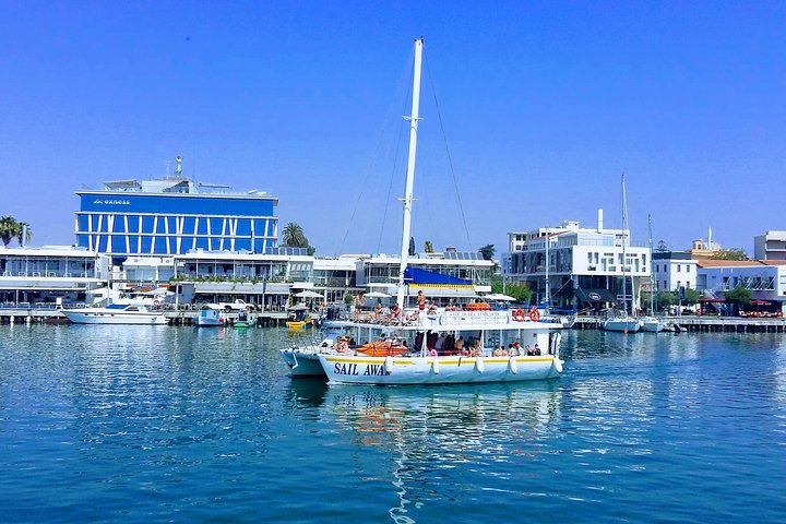 Full-Day Family Catamaran Cruise from Limassol with Lunch