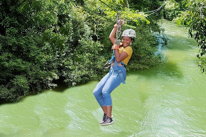 Triple Activity Limo Tour -- Altun Ha Ruins, Cave Tubing & Zip Lining