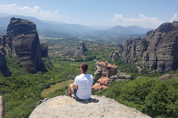 From Athens:Meteora Caves & Monasteries History Day Trip by Train