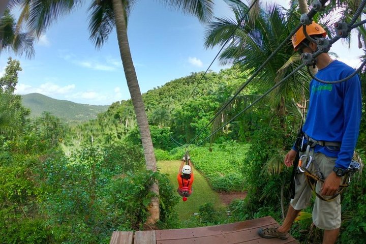 El Yunque Ziplining in Puerto Rico