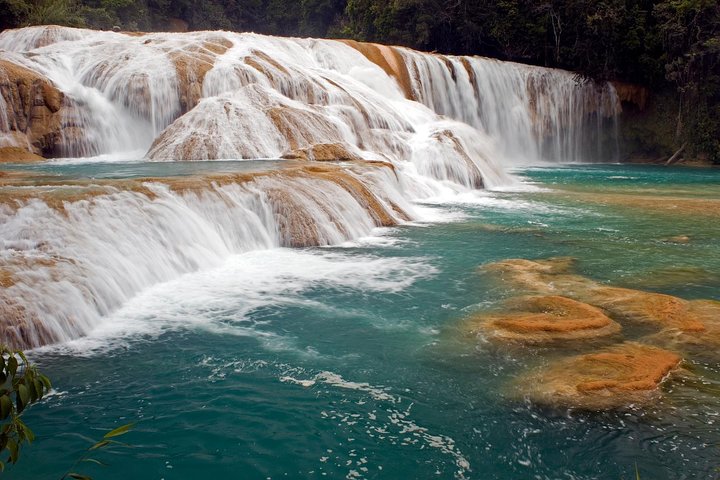 Palenque and Jungle Waterfalls from Tuxtla Gutierrez