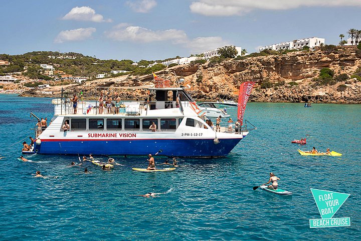 Ibiza Beach Hopping Cruise with Paddleboards, Drinks and Food 6h
