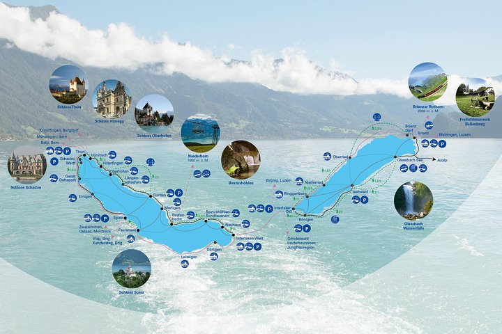 Interlaken Cruise Day Pass Lake Thun and Lake Brienz, 2nd class