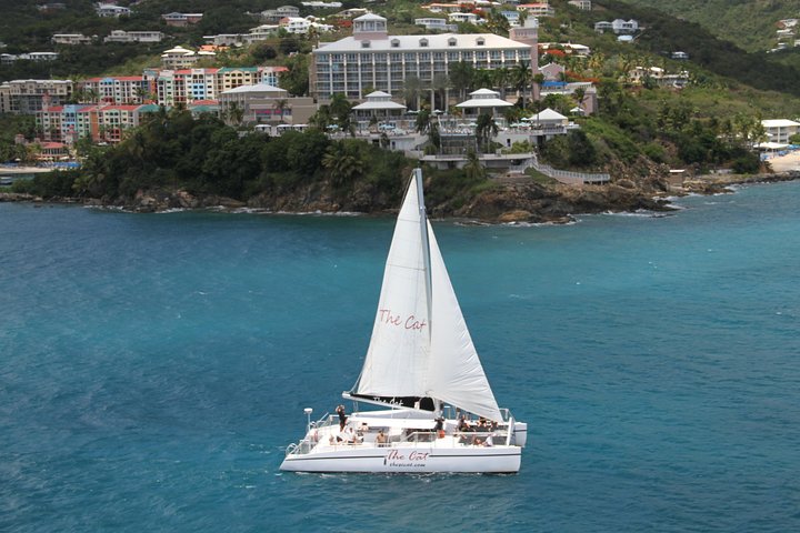 Turtle Cove Catamaran Snorkel and Sail at Little Buck Island STT