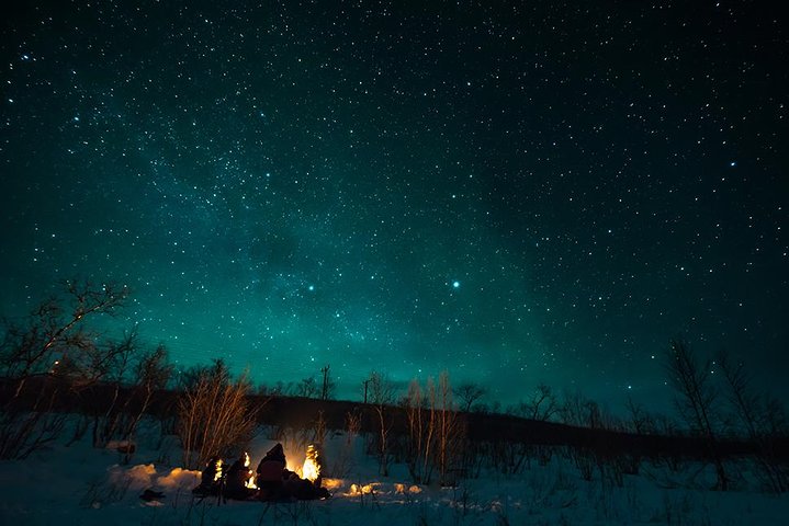 Tromso Aurora Hunt with Bonfire, Meal, Winter Suit & Photos