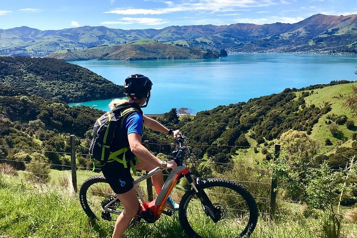 Lava Loop- Guided electric mountain bike tour in Akaroa