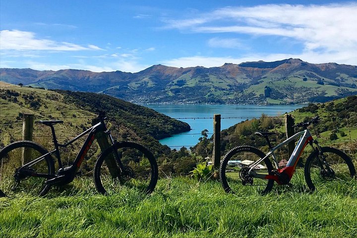 Lava Loop- Guided electric mountain bike tour in Akaroa