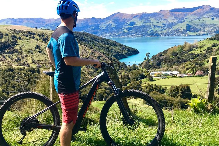 Lava Loop- Guided electric mountain bike tour in Akaroa