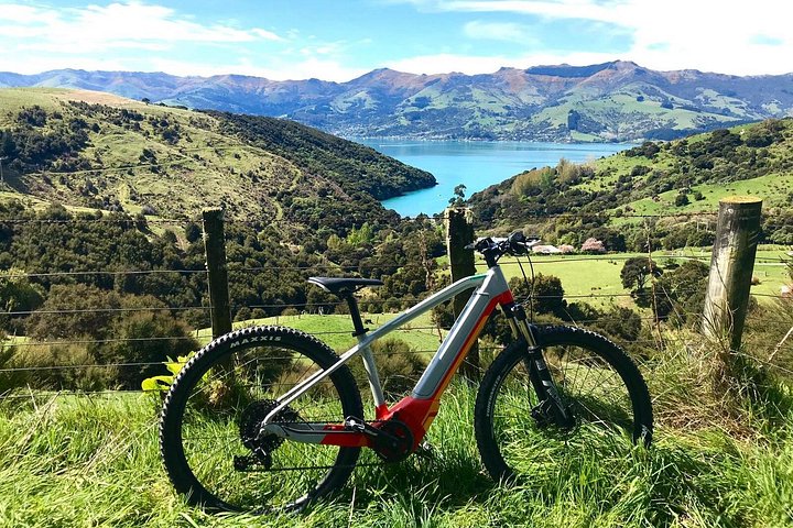 Lava Loop- Guided electric mountain bike tour in Akaroa